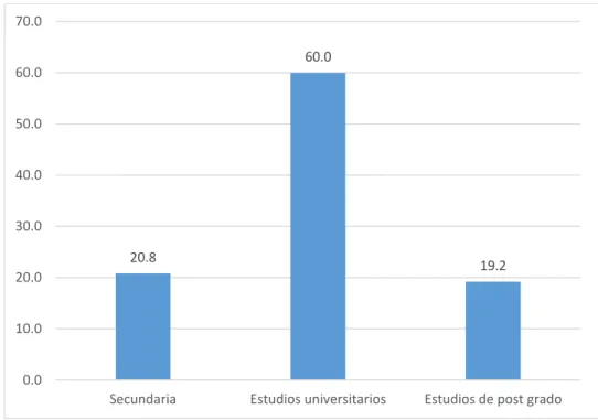 Figura 11. Nivel de estudios del cliente.  