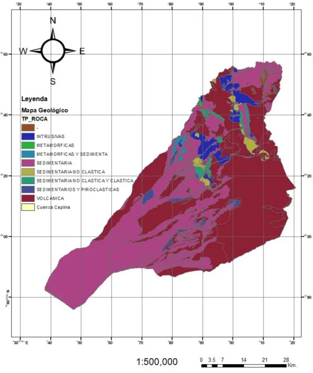 Mapa 1: Mapa Geológico