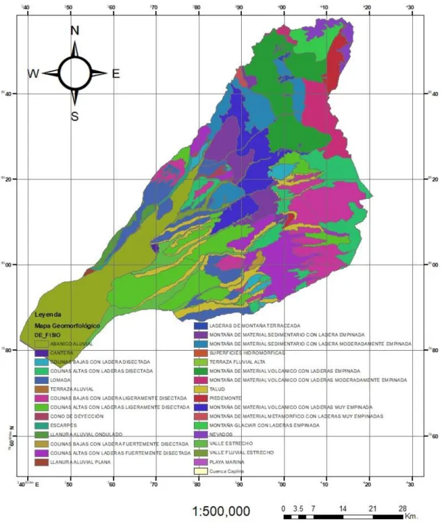 Mapa 2: Mapa Geomorfológico