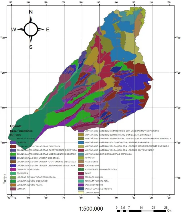 Mapa 3: Mapa Fisiográfico