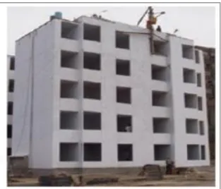 Figura  13.  Sistema  estructural  de  muros  resistente en un edificio de viviendas. 
