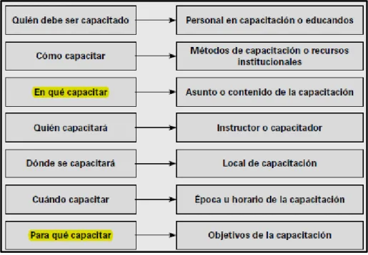 Figura 4. Programa de capacitación, Chiavenato (2009). 