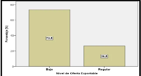 Tabla 9. Nivel de oferta exportable de los productores de cebolla 