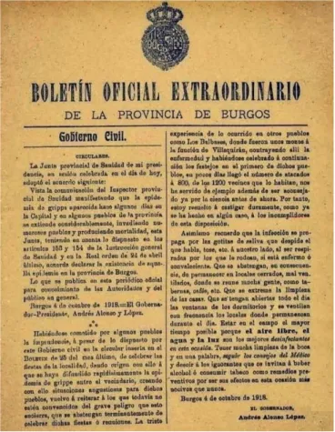 Figura 6. La gripe de 1918 