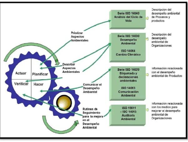Fig. 3 – Estructura de la norma ISO 14000. 