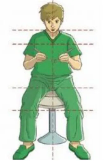 Figura 4. Vista frontal de la ¨Posición de máximo equilibrio¨ 