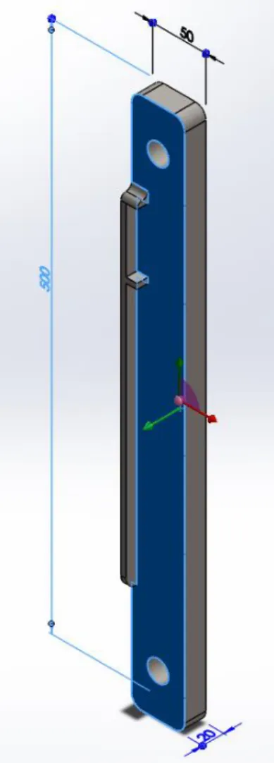 Fig. 14. Barra vertical. 