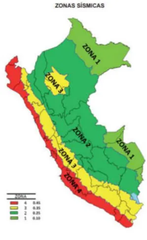 Figura 41  Zonas sísmicas 