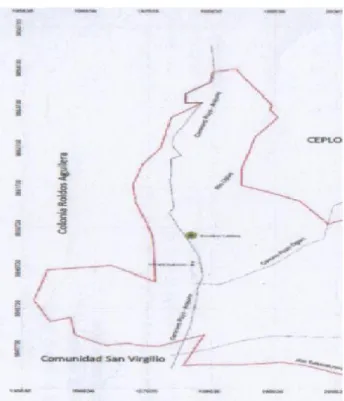 Figura No. 3: Mapa de la comunidad Shuar Washints  