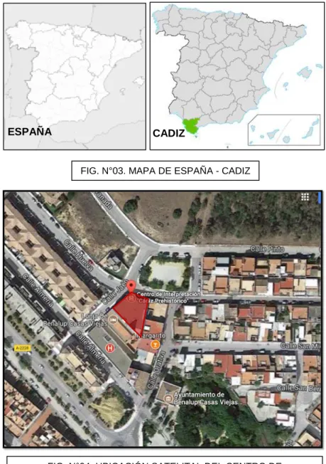 FIG. N°03. MAPA DE ESPAÑA - CADIZ 