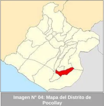 Imagen N° 04: Mapa del Distrito de  Pocollay 