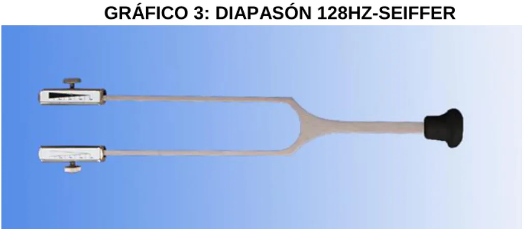 GRÁFICO 3: DIAPASÓN 128HZ-SEIFFER  - 