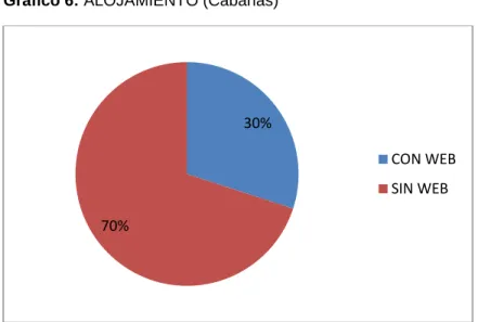 Gráfico 6: ALOJAMIENTO (Cabañas) 