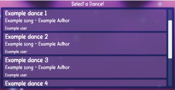 Figure 8: Let’s Dance! Dikir Barat - Dance Explorer Screen