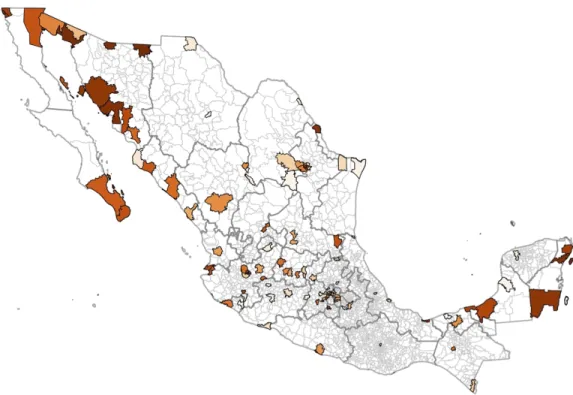 Figure 3.2 The sample geographical distribution  