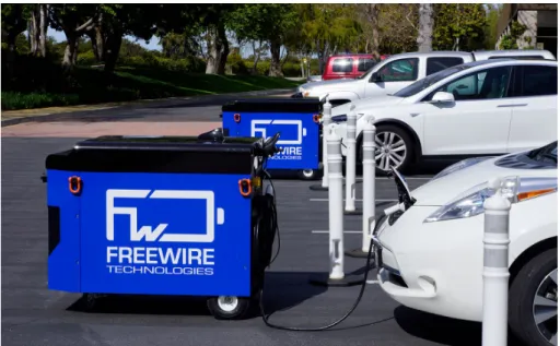 Figure 3.4: Mobile charger solution “Mobi EV Charger” by Freewire. [29]