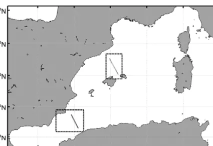 Figure 3 shows a general map of the region. Figure 4 presents two maps, one for each mission, showing the glider trajectories along with its own currents estimation during navigation
