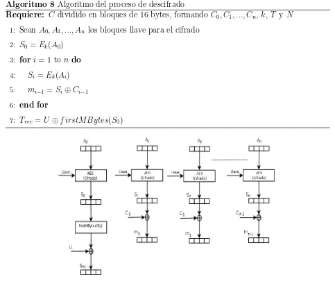 Figura 3.8: El proceso de descifrado en CCM