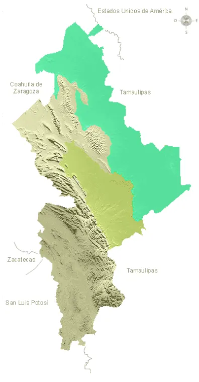 Figura 5. Provincias fisiográficas de Nuevo León  