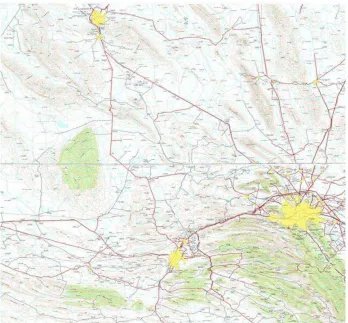 Fig. 1 Mapa de la Región de Trabajo de Ee. Fuente: Google Maps 