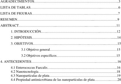 TABLA DE CONTENIDO 