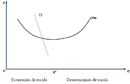 Figura 5. Economías de escala 