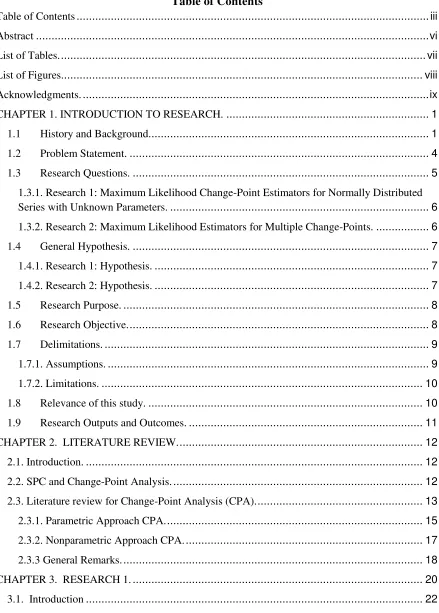 Table of Contents 
