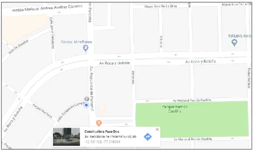 Figura 1.1: Mapa de ubicación de la empresa. 