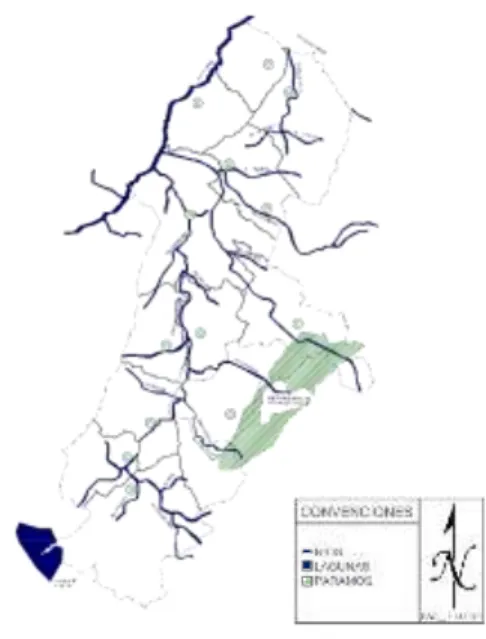 Figura 1: Provincia de Ricaurte, vías y  clasificación del suelo   Fuente: Elaboración grupal 2019 