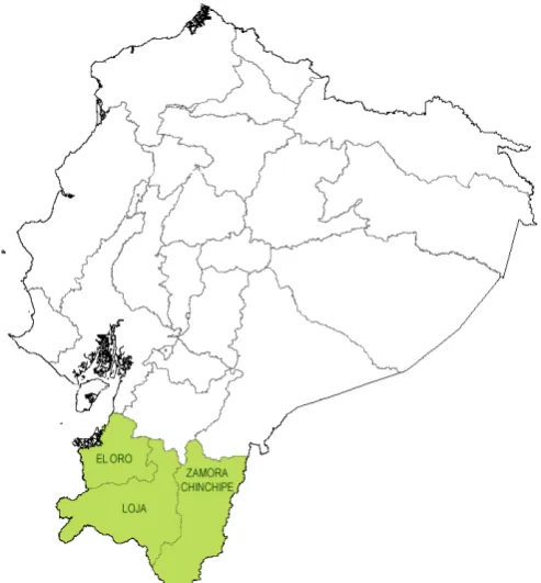 Figura 3. Mapa: la Zona 7 en Ecuador. 