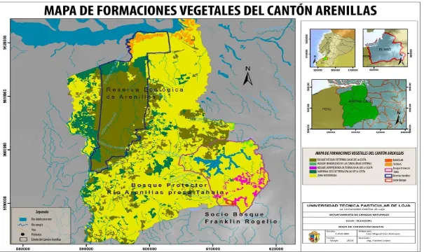 Figura  3. Formaciones Vegetales del Cantón Arenillas 