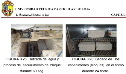 FIGURA 3.25  Retirada del agua y 
