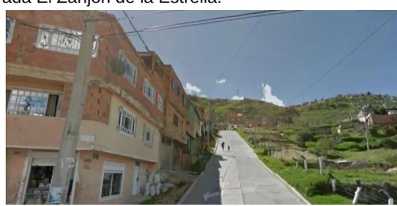 Figura 1. Quebrada El Zanjón de la Estrella. 