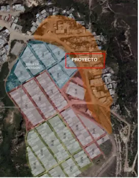 Figura 14 Plano de ubicación del proyecto en el barrio 