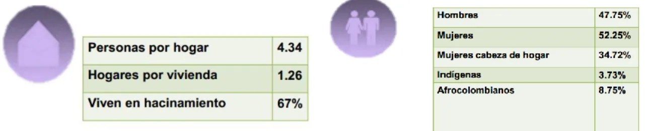 Fig. 4. Tipos de Familias                                       Fig. 5. Población por género