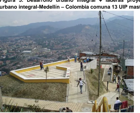 Figura  5.  Desarrollo  urbano  integral  +  laderas  proyectos  de  desarrollo  urbano integral-Medellín – Colombia comuna 13 UIP master plan 