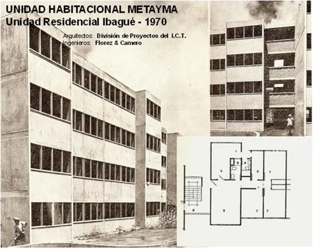 Figura 4. Apartamentos Unidad Habitacional Metayma  1970 