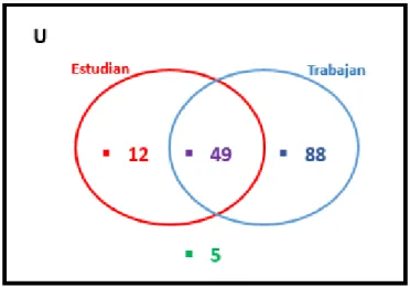 Figura 26. Diagrama de Eulen: Situación actual del encuestado. 