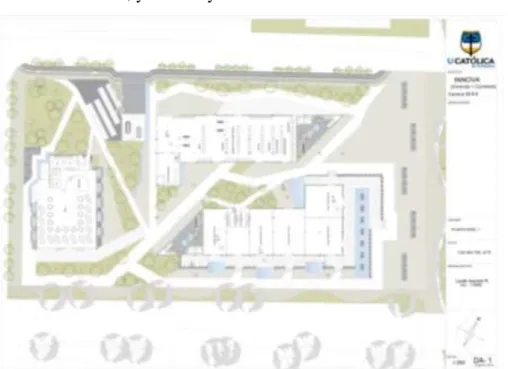 Figura 10: Planta Urbana Edificio INNOVA Hábitat 38 [Vivienda+Comercio].                             