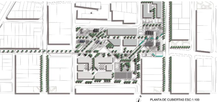 Figura 9: Diseño urbano arquitectónico-conexión espacio público y privado  Fuente: Elaboración propia (2018) 