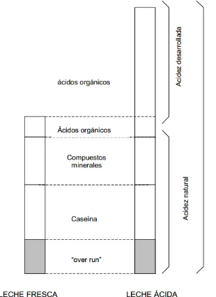 Figura 2: Tipos de acidezFuente: Alais (1985). 