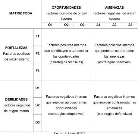Figura 13: Matriz FODA 