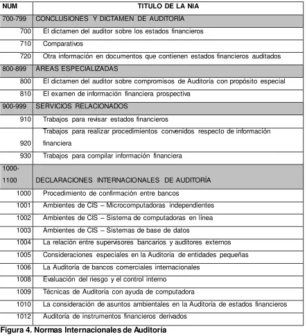 Figura 4. Normas Internacionales de Auditoría 