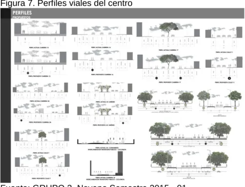 Figura 7. Perfiles viales del centro