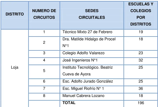 Cuadro 2.2: Síntesis Distrital 