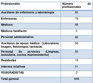 Tabla 12: Talento Humano 