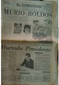 Figura No. 9. Muere Roldós [Fotografía]. (1981). El Comercio.