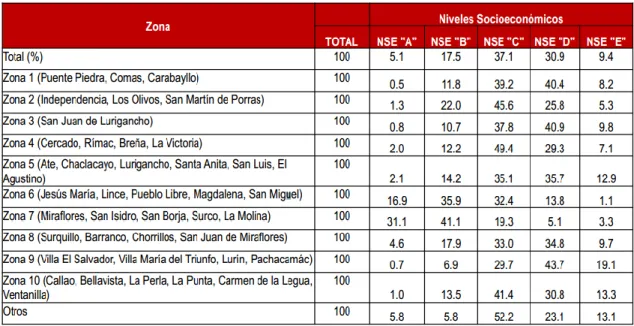 Figura 4. Características de los usuarios de internet en el Perú. 