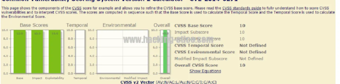 Figura 10. Componentes de CVSS. 
