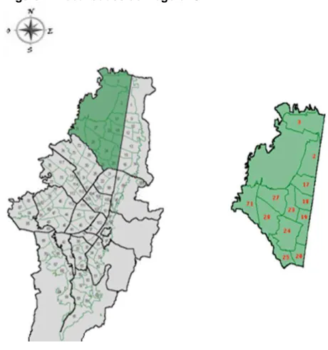 Figura 2. Localidades de Bogotá. UPZ 71  